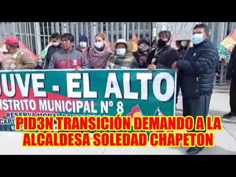 DISTRITO 8 PIDEN TRANSICIÓN DE MANDO DE LA ALCALDESA SOLEDAD CHAPETON Y PIDE PAR4LIZAR LAS OBRAS..