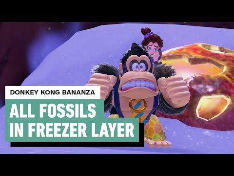 Donkey Kong Bananza - Every Freezer Layer Fossil Location | Rare and Legendary