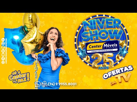 🎉🎈 NIVER SHOW CENTER MÓVEIS E ELETROS 25 ANOS! 🎈🎉
