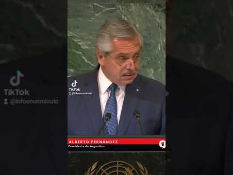 Alberto Fernández condena ante la ONU el atentado a Cristina Kirchner #INFOENUNMINUTO