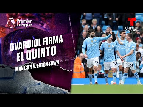 Gvardiol finiquita con golazo - Man. City v. Luton Town | Premier League | Telemundo Deportes