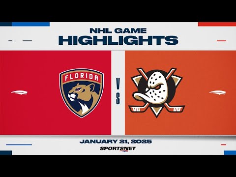 NHL Highlights | Panthers vs. Ducks - January 21, 2025