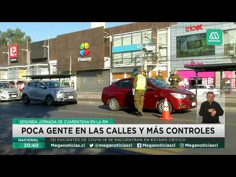 Menos personas y más controles | Primer domingo de Cuarentena Total en Santiago