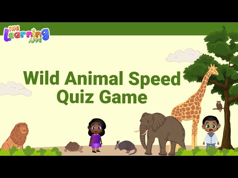 Wild Animal Speed Quiz Game | Wild Animal Quiz for Kids | The Learning Apps