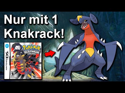 Kann man Pokemon Platin mit NUR einem KNAKRACK durchspielen? (+ So wenig Kämpfe wie möglich)
