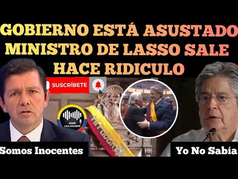 GOBIERNO ESTÁ DESESPERAD0 MINISTRO JIMENEZ SALE HACER RIDÍCULO POR DEFENDER A LASSO NOTICIAS RFE TV