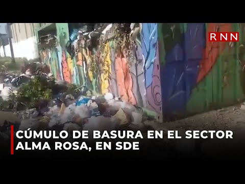 Cúmulo de basura afecta habitantes en el sector Alma Rosa, en SDE