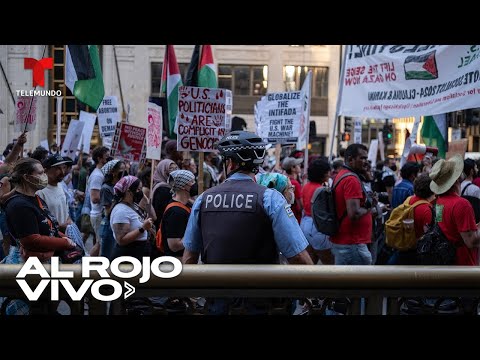 EN VIVO: Manifestantes se reúnen frente a la Convención Nacional Demócrata | Al Rojo Vivo