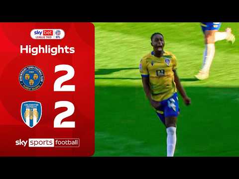TWO last-minute goals! 😱 | Shrewsbury 2-2 Colchester | EFL Highlights