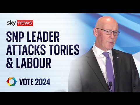 SNP's John Swinney launches campaign with attacks on Tories & Labour | General Election 2024