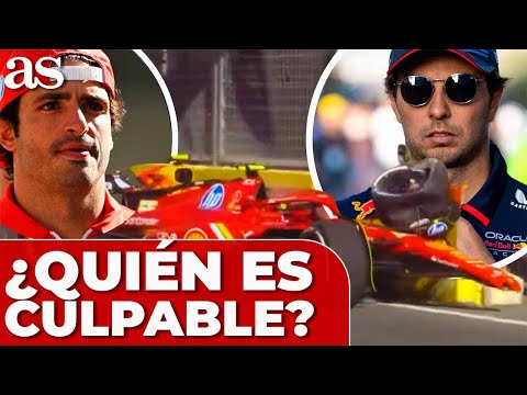 La CAUSA del ACCIDENTE entre CARLOS SAINZ y CHECO PÉREZ en el GP de AZERBAIYÁN