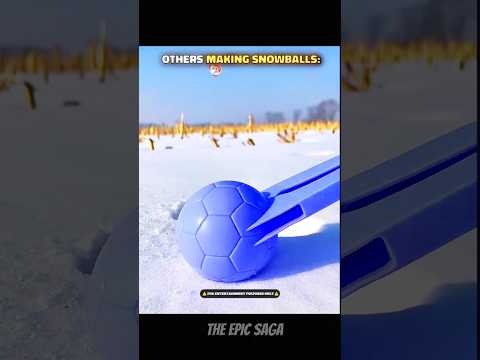 “Other Making Snowballs ❄️ VS This One 🤯 | You Won’t Believe the Difference!”#shorts