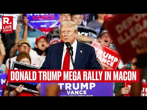 Former US President Donald Trump campaigns in Macon, Georgia |US Presidential Elections 2024