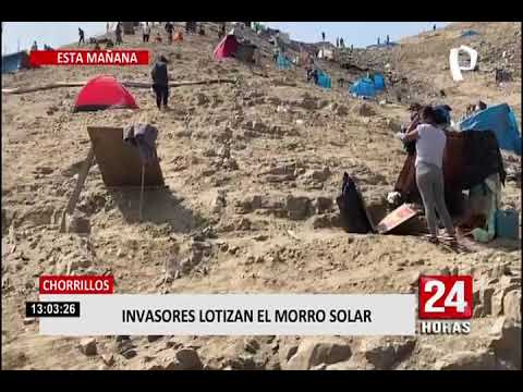 Chorrillos: invasores lotizan el Morro Solar