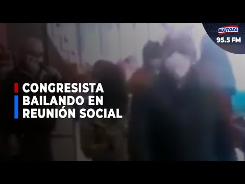Captan a congresista Walter Rivera bailando en reunión social