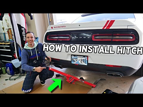 HOW TO INSTALL HITCH ON DODGE CHALLENGER 2014 2015 2016 2017 2018 2019 2020 2021 2022 2023 2024