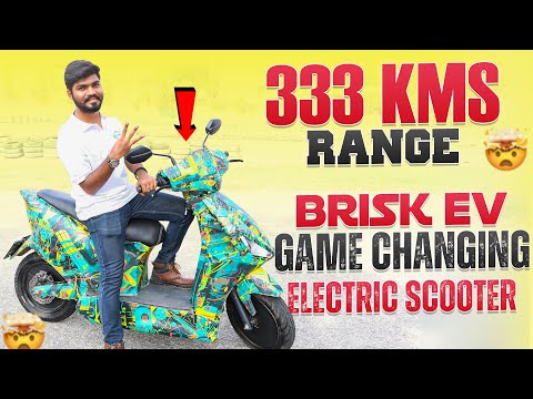 333 Kms Range | Brisk EV Review - Long Range Electric Scooter | Electric Vehicles India
