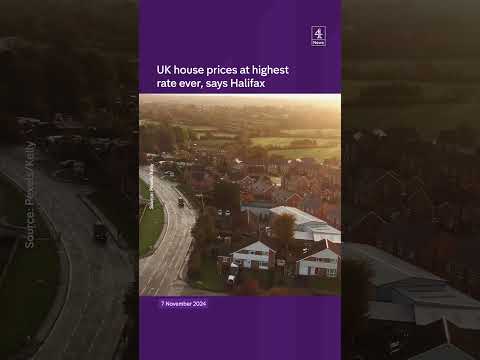 UK house prices at highest rate ever