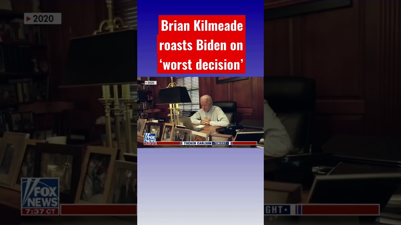 Brian Kilmeade: On this day, Biden made the worst decision of his political life #shorts
