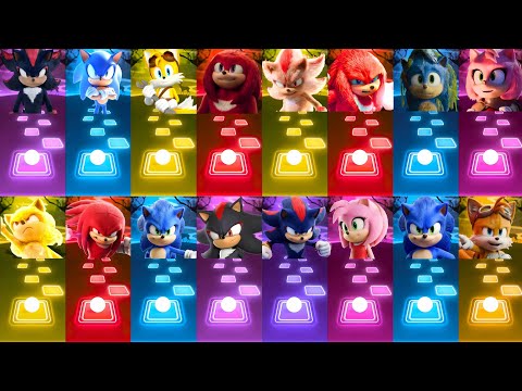 MEGA-MIX SHADOW TAILS SONIC AMY ROSE KNUCKLES SUPER GOLD SONIC COFFIN DANCE COVER VIDEO | TILES HOP