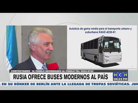 Rusia ofrece una flota de autobuses a Honduras y transportistas muestran interés en adquirirlos