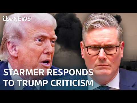 How did Starmer respond to being labelled 'no Churchill' by Trump?