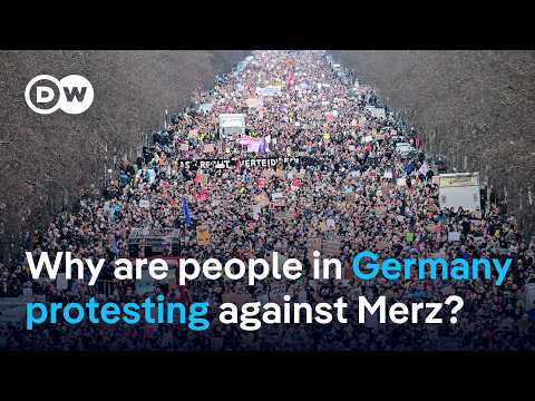 Huge demonstration in Berlin after conservative CDU votes with AfD to pass motion in parliament