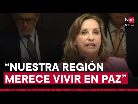 Presidenta Boluarte: “La lucha contra la delincuencia nacional y trasnacional es una prioridad”