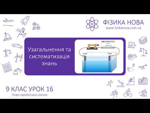 Фізика 9 НУШ. Урок 16. Узагальнення та систематизація знань з теми Електричний струм у різних серед.