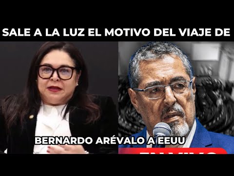 VICEMINISTRA REVELA EL MOTIVO DEL VIAJE DE BERNARDO ARÉVALO ESTADOS UNIDOS | GUATEMALA
