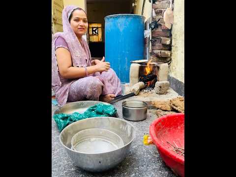 आज गाँव में रोटी बनायी #shorts #foodie #villagelife #cooking