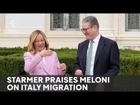 Starmer in Italy to talk migration policy with Meloni