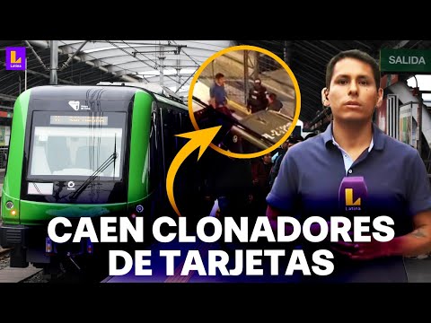 Metro de Lima: Policía captura a pareja que clonaba tarjetas en estación La Cultura, San Borja