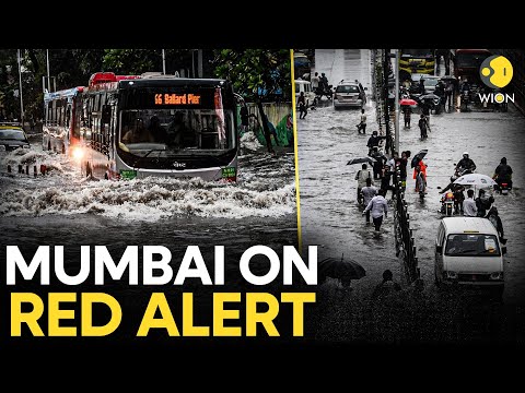 Mumbai Floods LIVE: Shocking Visuals! People Swim On Flooded Road In Mumbai Amid Heavy Rain | LIVE