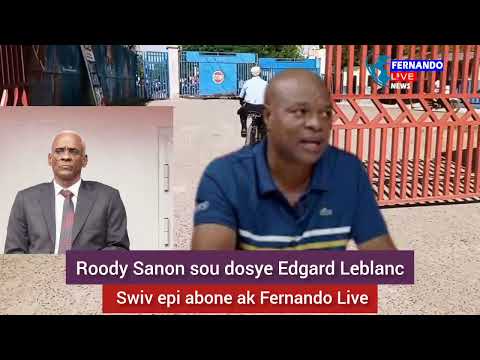 Jounalis Roody Sanon sou diskou Edgard Leblanc an