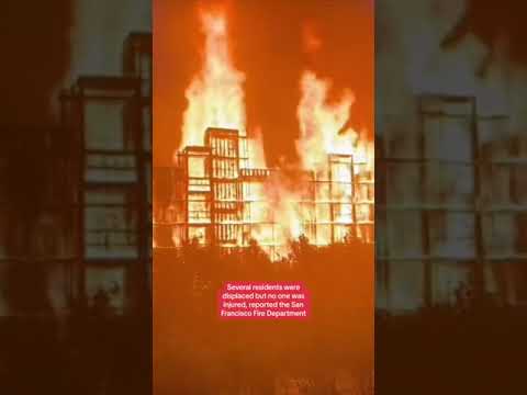 Large fire engulfs San Francisco building