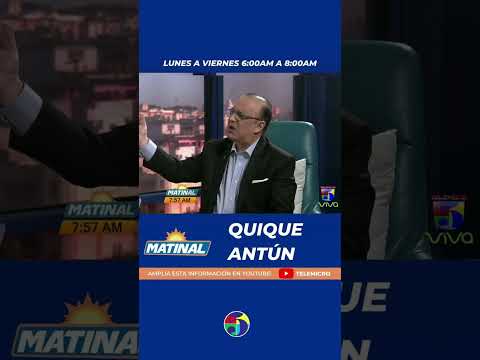 Quique Antún: “Aquí to’ somos negros, esto no es un problema de negro y blanco”