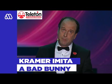 ¡Lo volvió a hacer!: Kramer hizo reír al público imitando a Bad Bunny