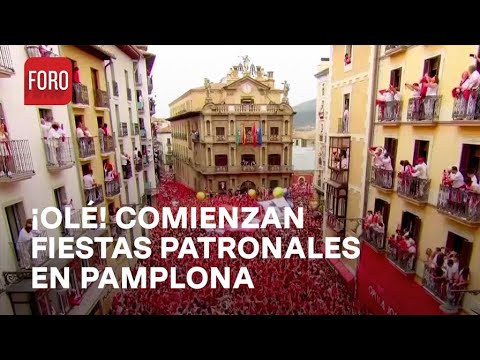 Arrancan las fiestas patronales en Pamplona, España. Las Noticias