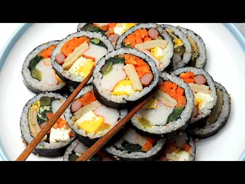 10분 만에 김밥 싸서 소풍 보내요! 너무 맛있다고 식구들이 매일 만들어 달라네요!