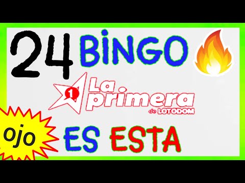 ÉXITOS hoy....!! (( 24 )) BINGO loteria LA PRIMERA HOY/ SORTEOS de HOY /NÚMEROS GANADORES de HOY