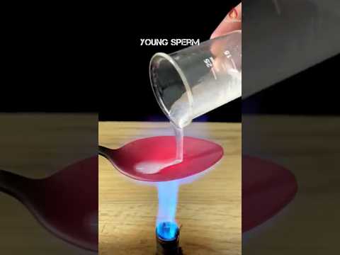 1000°C Hotspoon VS Young Sperm 😱 #satisfyingvideo #experiment #foryou #fypシ