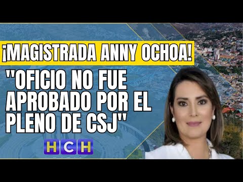 Oficio no fue aprobado por el Pleno de CSJ: Magistrada Anny Ochoa