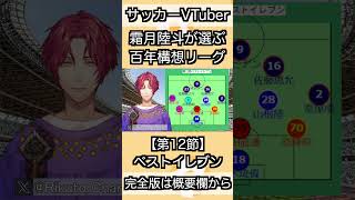 【百年構想リーグ】第12節のベストイレブン【霜月陸斗/VTuber】#shorts