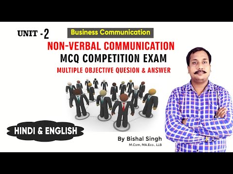 Non-Verbal Communication ? #Mcq – Multiple Q & A – #businesscommunication – #BishalSingh – Unit_2