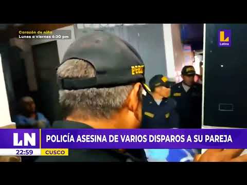 Cusco: efectivo policial as3sina de varios disparos a su pareja