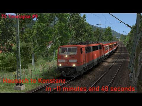 [TS Timelapse #9] Interregio-Express service from Hausach to Konstanz