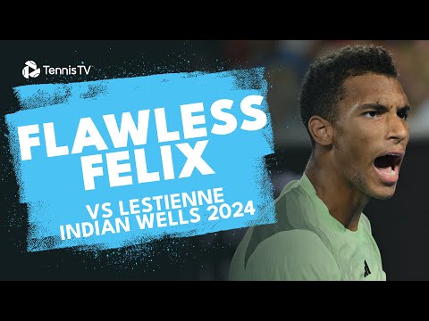 Ruthless Felix Auger Aliassime vs Lestienne 🔥 | Indian Wells 2024