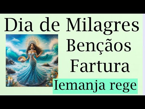 Dia Abençoado e cheio de Milagres. Iemanja vai Te Proteger e enviar uma Corrente de Alegria e Amor.