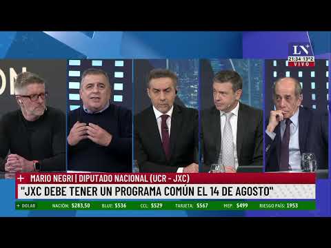 Mario Negri: JxC tiene que mostrar unidad el 14 de agosto